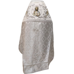 Облачение священника комбинировано из парчи "Афонский крест", с вышитым опличом, Вышивка "Новая вышивка"