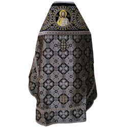 Облачение священника комбинировано из парчи "Афонский крест", с вышитым опличом, Вышивка "Круг"