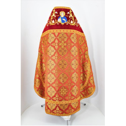 Облачение священника комбинированное из парчи, с вышитой опличкой, вышивка "Пасхальная"