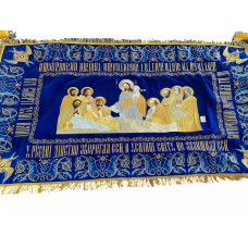 Плащаница Богородицы, бархат 100х165см