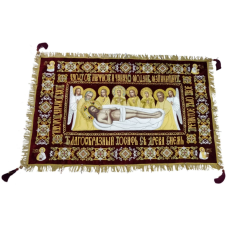 Плащаница вышитая на бархате.