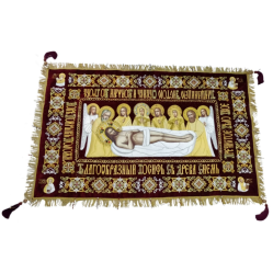 Плащаница вышитая на бархате.