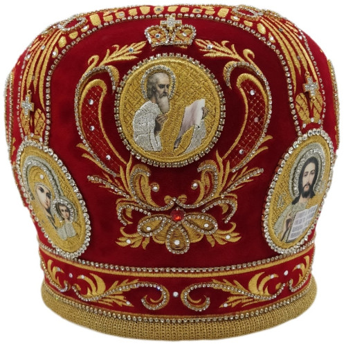 Митра "Корона" Красная