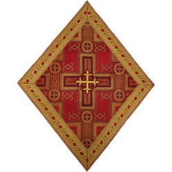 Салфетка красная под крест "Крест" Ромб