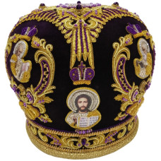 Митра "Корона" фиолетовая