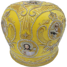 Митра "Корона" желтая