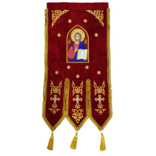 Хоругвы вышитые, (пара), вышивка "звезда"