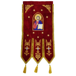 Хоругвы вышитые, (пара), вышивка "звезда"
