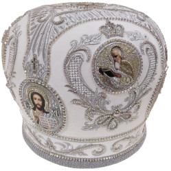 Митра "Корона" белая