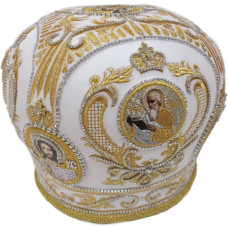 Митра "Корона" белая