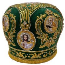 Митра "Корона" зеленая
