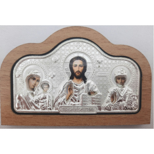 Автомобильный тройник, металл, с - серебро