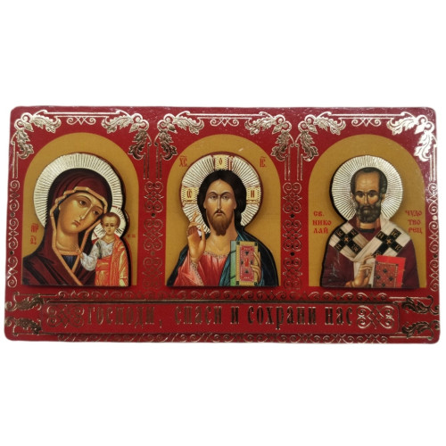 Автомобильный тройник, объемный (Византия) 11х6см