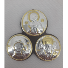 Автомобильный тройник, тиснение, круглые, треугольник