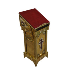 Аналой боковой, детский, малый крест, 35х36см, (Высота 117-92см)
