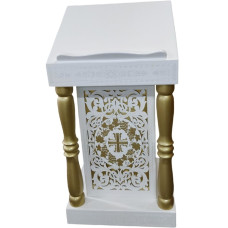 Аналой центральный, 61х61см, (Высота 118-93см.)