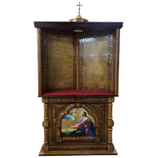 Жертвенный киот, угловой 130х55см (высота 230см)