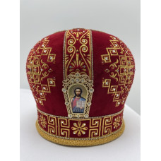 Митра "Меандр", лента страз, дорогой низ, металлические рамки.