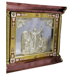 Риза на престол 80х80 иконы + углы, литье алюминий (внутр.)