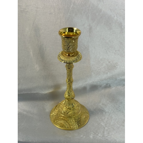 Подсвечник напрестольный зол.