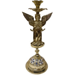 Подсвечник Ангел, алюминий, 36х15см №7 - 2 - 1