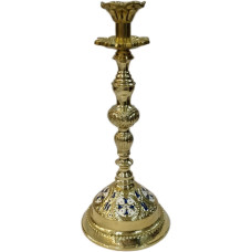 Подсвечник настольный, с эмалью, 35х13см №8-1