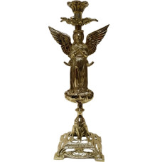Подсвечник настольный, "Ангел", латунь, 36х15см