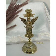 Подсвечник Ангел, латунь, 36х15см №7-1
