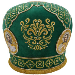 Митра "Орнамент " зеленая