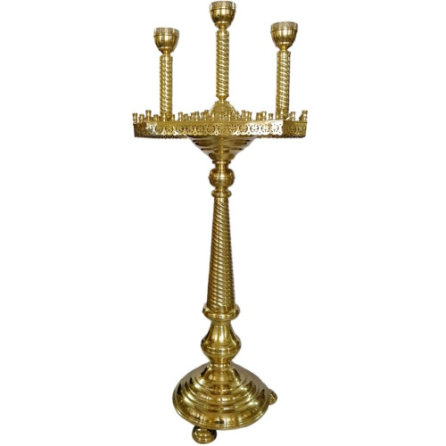 Подсвечник 82 свечи на три лампады №10-1