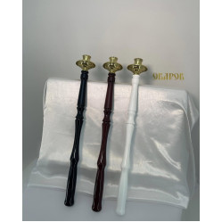 Подсвечник Диаконский, в руку (фигурная ручка дерево) 59см