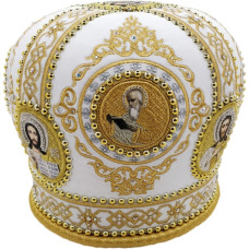 Митра "Ромб" №2 белая