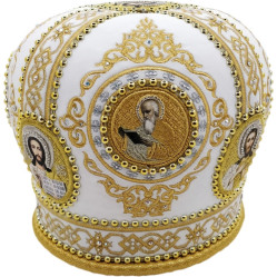 Митра "Ромб" №2 белая