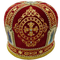 Митра "крест" белая