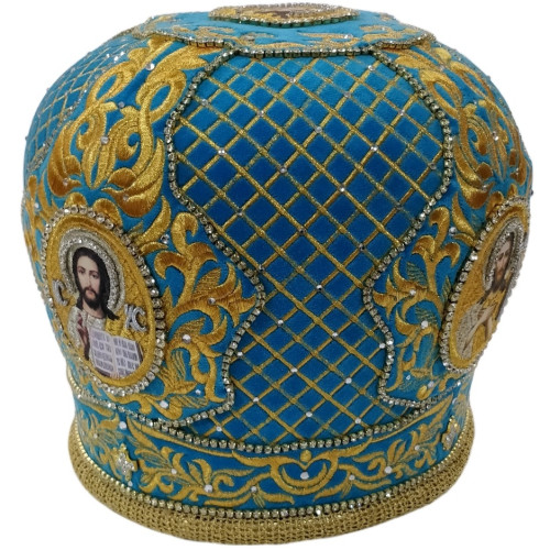 Митра "Сеть" голубая