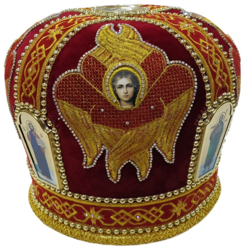 Митра "Херувим" красная