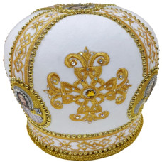 Митра "Крест" белая