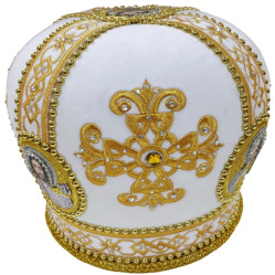 Митра "Крест" белая