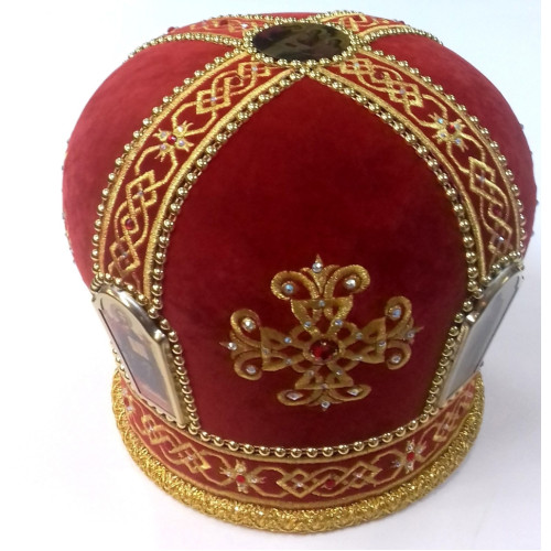 Митра" Крест " Красная