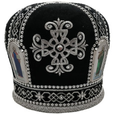 Митра" крест " черная