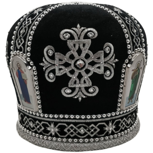 Митра" крест " черная