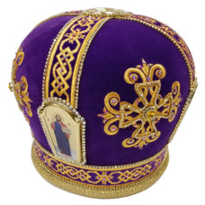 Митра "Крест" фиолетовая