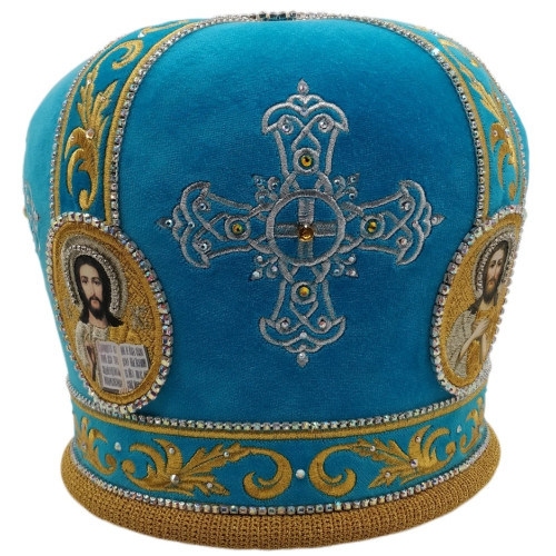 Жертва на храм с трубами лат, булат, ткани и лазер. 24,5х24,5см (высота 83см)