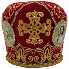 Митра "Крест №2" Красная