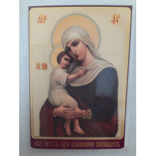 Ламинированная икона Богородицы "Обретение погибших" Т. Р.