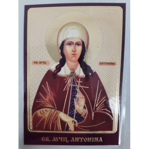Ламинированная икона св.