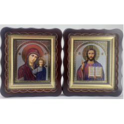 Иконы "Винчающая пара" лит. цветная, корр. без. пат. 27х25см